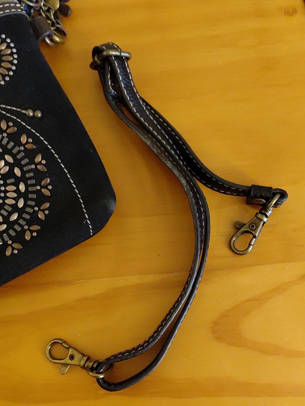 Chala Small Crossbody Bag Floral Pattern EUC
